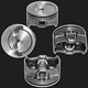Литые поршни Federal Mogul 8V