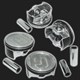 Литые поршни Federal Mogul 16V