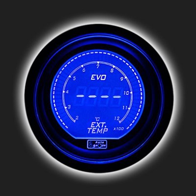 Прибор AUTO GAUGE температуры выхлопных газов /52 мм/ Digital Gauge Series, с тонированным стеклом,  60107 - фото 38304