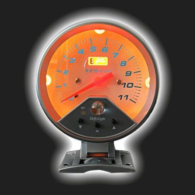 Прибор AUTO GAUGE тахометр /95 мм/ c дополнительной внешней вспышкой, на подставке, 0-11000 RPM 61945 - фото 39456