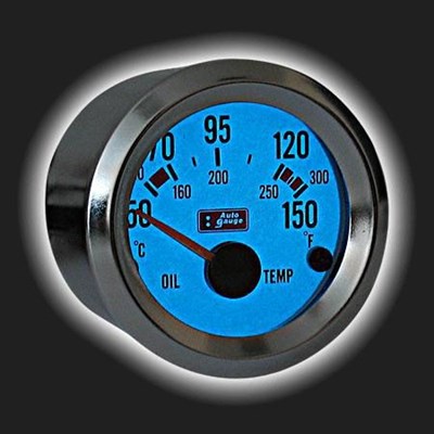 Прибор AUTO GAUGE температуры масла /52 мм/ люминесцентный 63638 - фото 40481