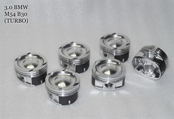 Поршни СТИ BMW 3,0l M54B30 TURBO 84.0мм (CR=8,5) кольца 1,5/1,5/2,0 72660 - фото 46968
