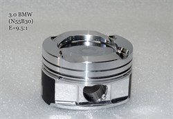 Поршни СТИ BMW 3,0l N55B30 84.5мм (CR=9,5) кольца 1,5/1,5/2,0 72674 - фото 46982