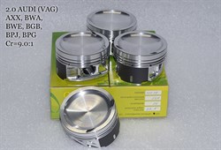 Поршни СТИ VolksWagen 2,0 AXX 82.5мм (CR=9,0) кольца 1,2/1,5/2,0 72742 - фото 47049