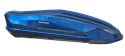 Автобокс CAYMAN двухцветный 420L ДВУСТОРОННИЙ 74325 - фото 51105