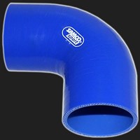 Переходник силиконовый  90° D=70 мм SAMCO SPORT синий 58269