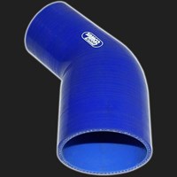 Переходник силиконовый  45° D=57/76 мм SAMCO SPORT синий 59074