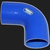 Переходник силиконовый  90° D=57 мм SAMCO SPORT синий 59724