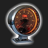 Прибор AUTO GAUGE тахометр /95 мм/ со вспышкой, карбоновый циферблат, на подставке, 0-8000 RPM 59771