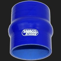 Переходник силиконовый прямой с демпфером D=63 мм SAMCO SPORT синий 60015