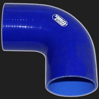 Переходник силиконовый  90° D=76 мм SAMCO SPORT синий 60099
