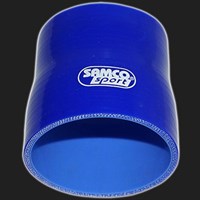 Переходник силиконовый прямой D=70/76 мм SAMCO SPORT синий 60247