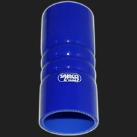 Переходник силиконовый прямой с двойным демпфером D=63 мм SAMCO SPORT синий 60336