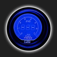 Прибор AUTO GAUGE давления топлива /52 мм/ Digital Gauge Series, с тонированным стеклом, синяя подсв 60455