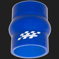 Переходник силиконовый прямой с демпфером D=51 мм TUNING SPORT синий 60866