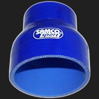 Переходник силиконовый прямой D=51/76 мм SAMCO SPORT синий 61690