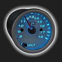 Прибор AUTO GAUGE вольтметр /52 мм/ с 7-цветной подсветкой, 270 град. 63711