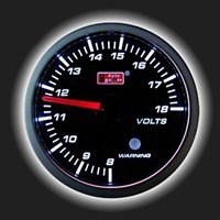 Прибор AUTO GAUGE вольтметр /60 мм/ с тонированным стеклом, 270 град., с индикатором и бипером 64096