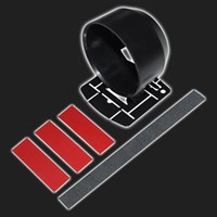 Подиум для 1-го прибора /60 мм/ регулируемая чашка, чёрный (глубина 27 мм) AUTO GAUGE 64227