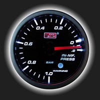 Прибор AUTO GAUGE указатель разряжения /60 мм/ с тонированным стеклом, 270 град., с индикатором и би 64340