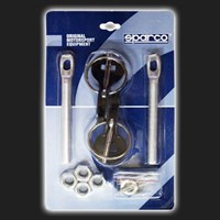 Замки капота универсальные SPARCO Style чёрные (комплект) 65333