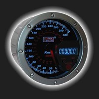Прибор AUTO GAUGE спидометр /125 мм/ с цифровым дисплеем, на подставке 66013