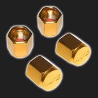 Колпачки колёсных ниппелей RAYS Style золотистые (4 штуки) 67537