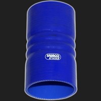 Переходник силиконовый прямой с двойным демпфером D=76 мм SAMCO SPORT синий 70062