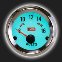 Прибор AUTO GAUGE вольтметр /52 мм/ люминесцентный 70739
