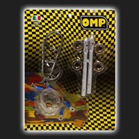 Замки капота универсальные OMP Style серебристые (комплект) 71099