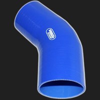 Переходник силиконовый  45° D=70/76 мм SAMCO SPORT синий 71673