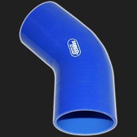 Переходник силиконовый  45° D=70 мм SAMCO SPORT синий 72130