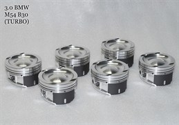 Поршни СТИ BMW 3,0l M54B30 ТУРБО 84.0 (CR=8,2) кольца 1,5/1,5/2,0 72663