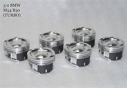 Поршни СТИ BMW 3,0l M54B30 ТУРБО 84.25 (CR=8,2) кольца 1,5/1,5/2,0 72664