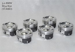 Поршни СТИ BMW 3,0l M54B30 ТУРБО 84.5 (CR=8,2) кольца 1,5/1,5/2,0 72665