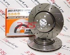 Передние тормозные диски Alnas 11186 -01/05 (перфорация, проточки) 73373