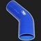 Переходник силиконовый  45° D=51/57 мм SAMCO SPORT синий 58165 - фото 37141