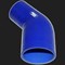 Переходник силиконовый  45° D=57/76 мм SAMCO SPORT синий 59074 - фото 37689