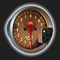 Прибор AUTO GAUGE тахометр /125 мм/ c внешней вспышкой, карбоновый циферблат, с памятью, на подставк 62524 - фото 39823