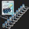 Гайки колёсные закрытые стальные M12x1,25 Project Mu Style Super Lock Nut 7 синие (20 штук) 71954 - фото 45559